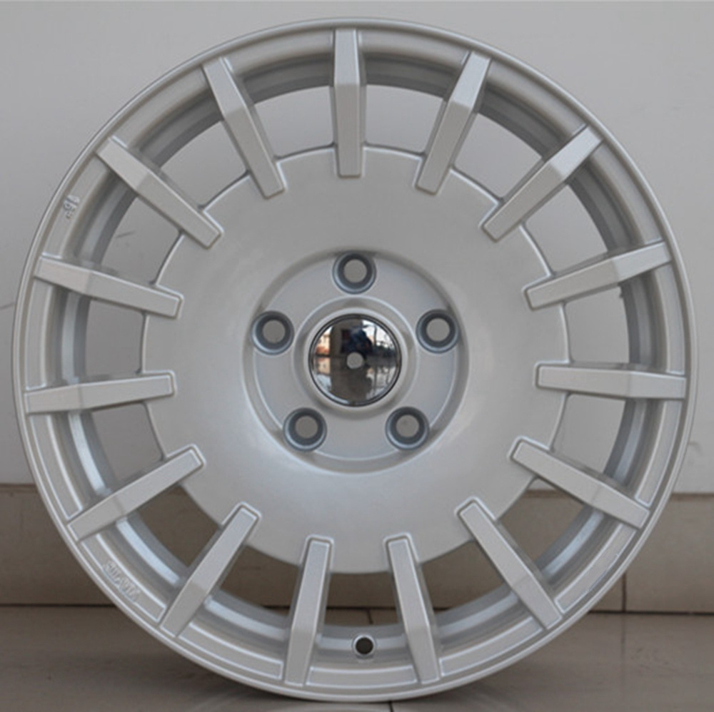 hot sale 4 5 lugs alloy wheel rims 15 16 inch rally rac racing white red detail gun metal grey