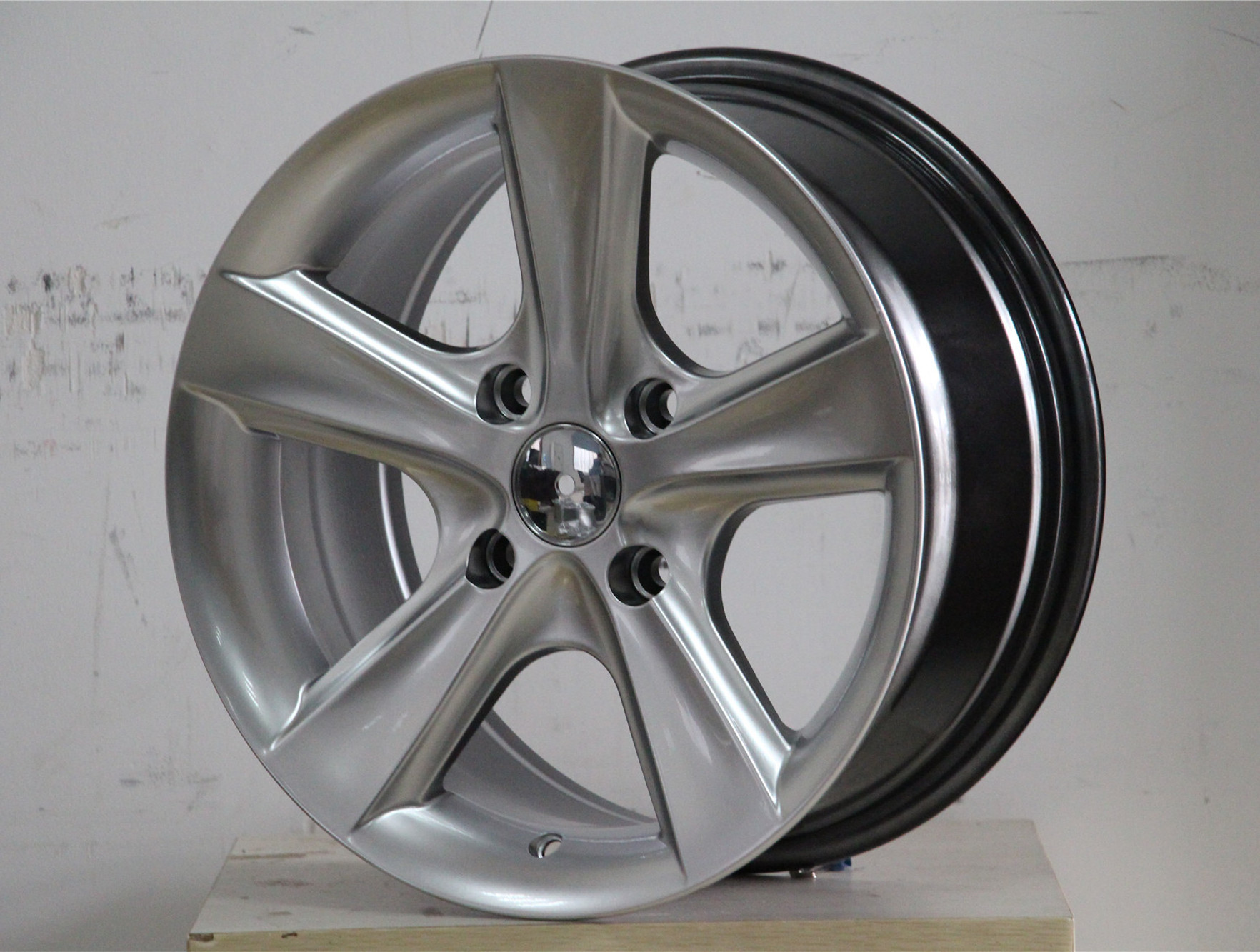 4 Holes Car Rims Wheels 14 15 16 Inch Structure Alloy  lack Silver Accessories Auto Steel Box Item Aluminium Pcs Color