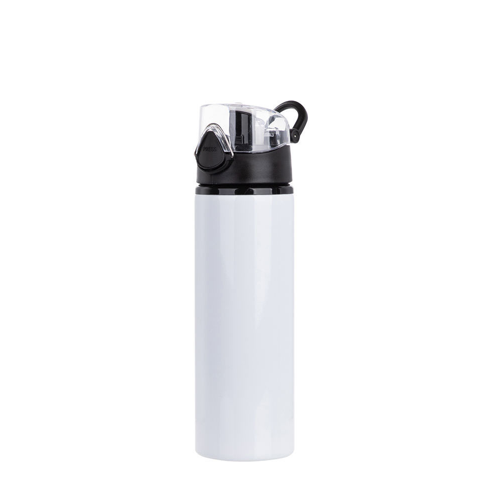 Sport Bottle Flask Sublimation Aluminum Water Bottle with Lid and Straw