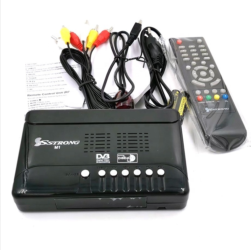 Sstrong M1 SD Satellite tv receiver dvb s2, Receiver satellite set top box satellite tv receiver ,icone iron receiver