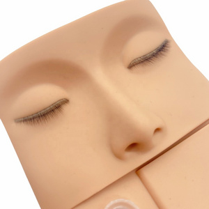 3D Training Mannequin Head for Lash Extension Upgrade Reusable Silicone Practice Rubber Doll Head Face Wholesale  Makeup Tools