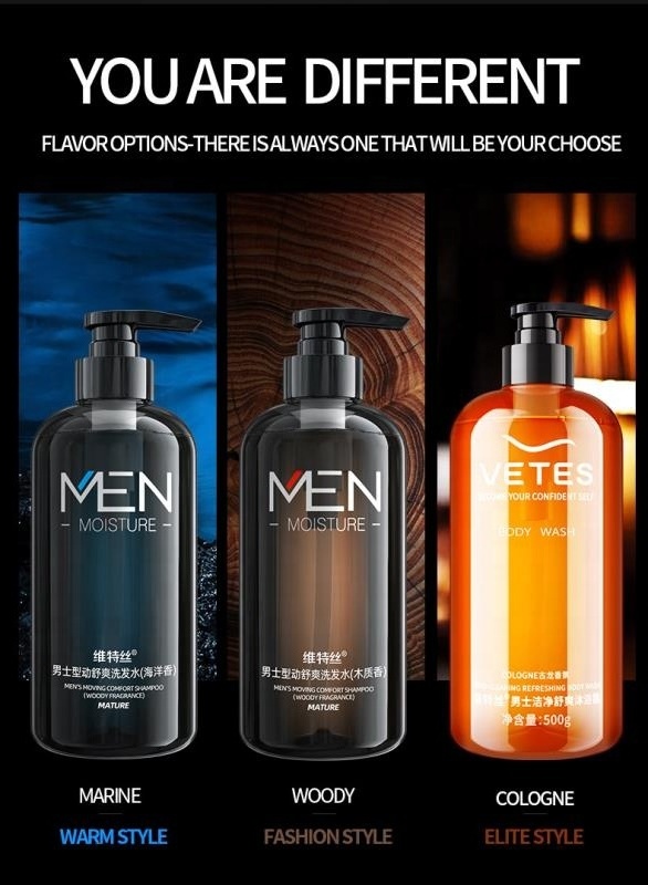 RTS Cologne Fragrance shower gel long-lasting fragrance  moisturizing perfume body wash for men