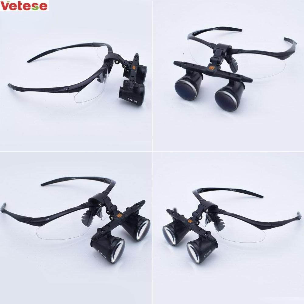 2.5X Dental ENT Surgery Medical Veterinary Glasses Frame Portable Loupe