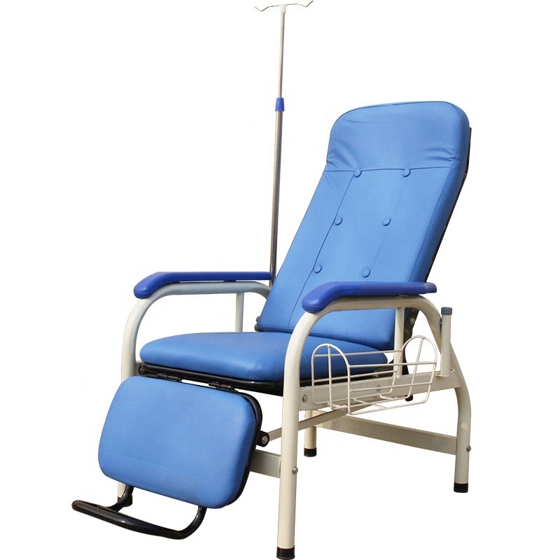 Medical recliner Infusion chair manufacturers used lie down patient companion bed chair reclining blood transfusion chair