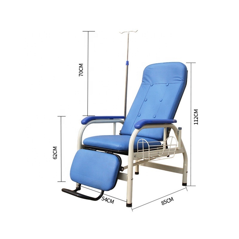 Medical recliner Infusion chair manufacturers used lie down patient companion bed chair reclining blood transfusion chair