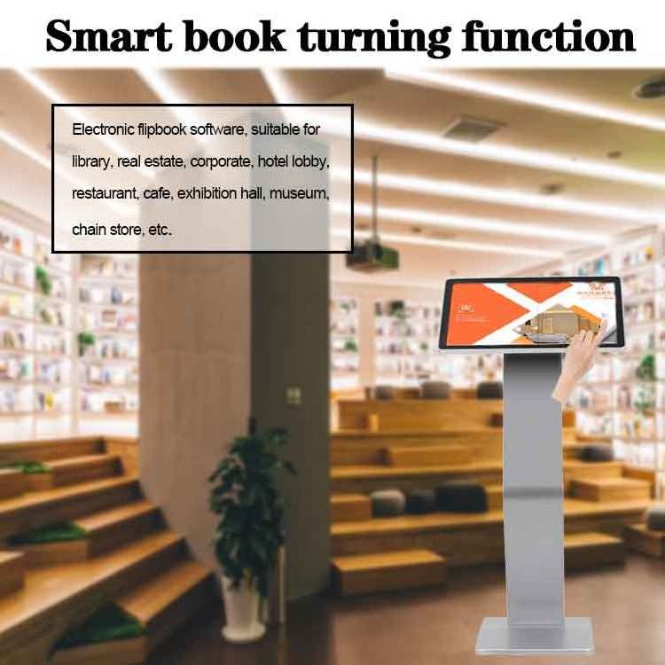 VETO floor stand interactive kiosk android system horizontal display interactive information touch screen tablet kiosk