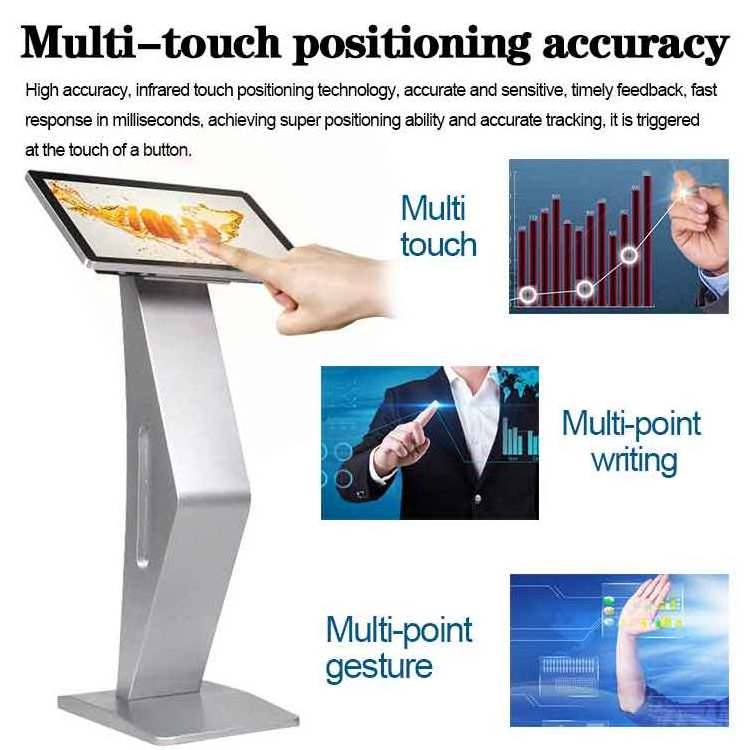 VETO floor stand interactive kiosk android system horizontal display interactive information touch screen tablet kiosk