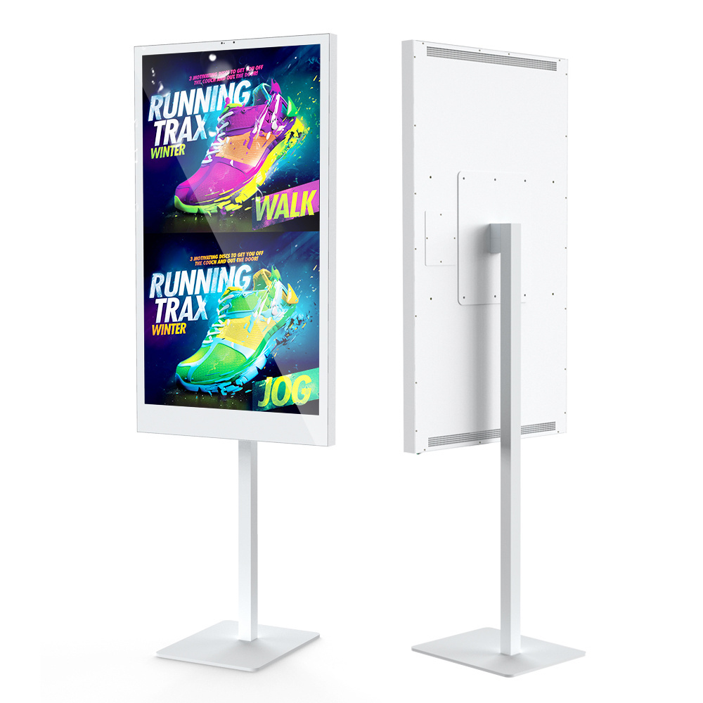 All in one pc touch screen kiosk lcd screen digital menu display semi outdoor advisement player