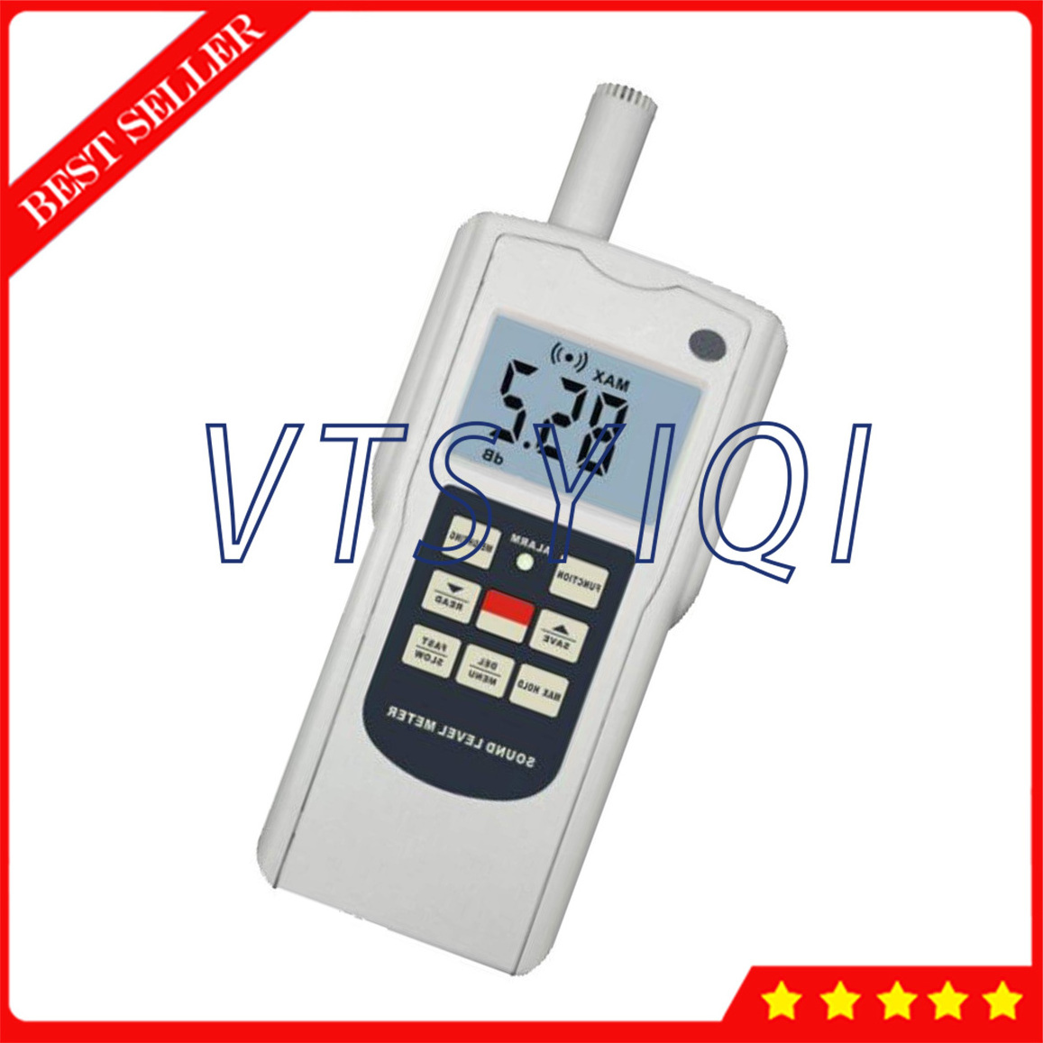 Digital Sound Level Meter Gauge with Resolution 0.1 dB Accuracy Plus or Minus 1 dB Leq 35 to 130 dB