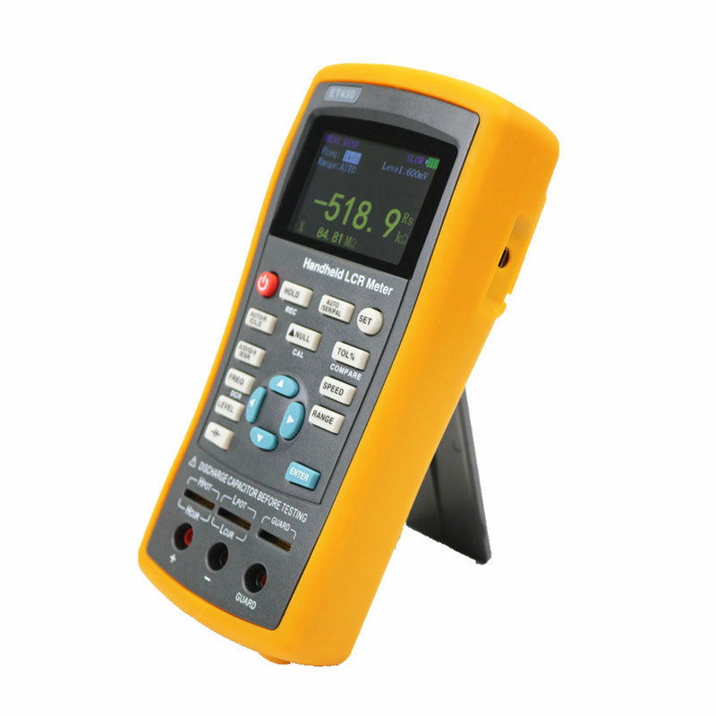 Portable Digital LCR Bridge Meter with Testing Frequency 100Hz to 100KHz Continuously Adjustable