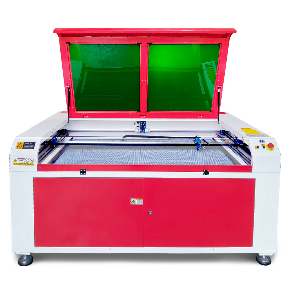 CO2 laser engraving and cutting machine 1490130W engrave the earth  European plug  red color  glass laser engraving machine