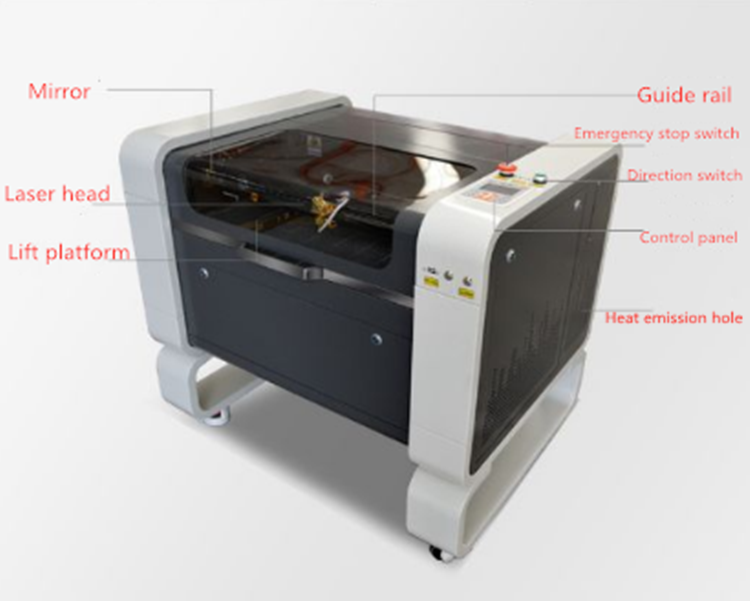 4060 50/60W/80W/100W 3d laser crystal engraving stone engraving machine acrylic laser cutting machine