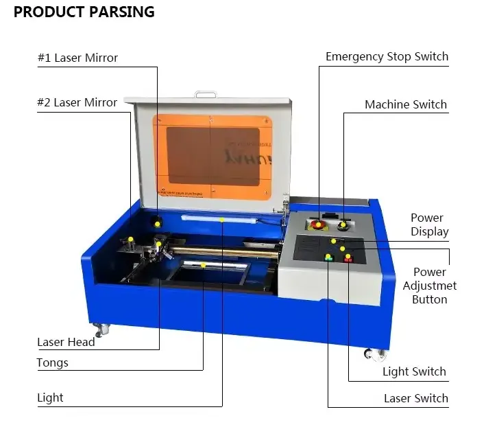 new product  Laser Engraver Laser Cutting Machine   40w  Laser Engraver Engraving Cutting Machine Cutter 300x200mm k40