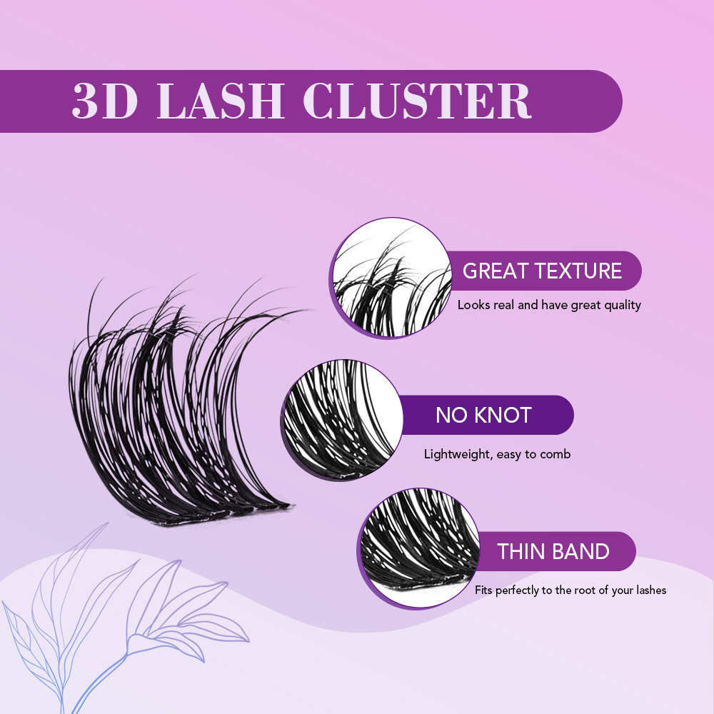 VEYES Wholesale Cluster Segmented DIY Eyelash Kit At Home Self-Application Diy Lash Extension Individual Kit