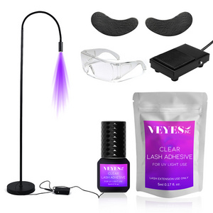 VEYES inc New Product Korean adhesives UV Eyelash Glue for Lash Extensions and Glue Sensitive led uv lash extension glue  light