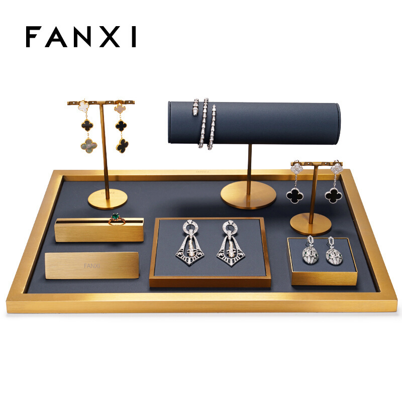 Fanxi custom fashion metal jewellery exhibitors window bangle holder display