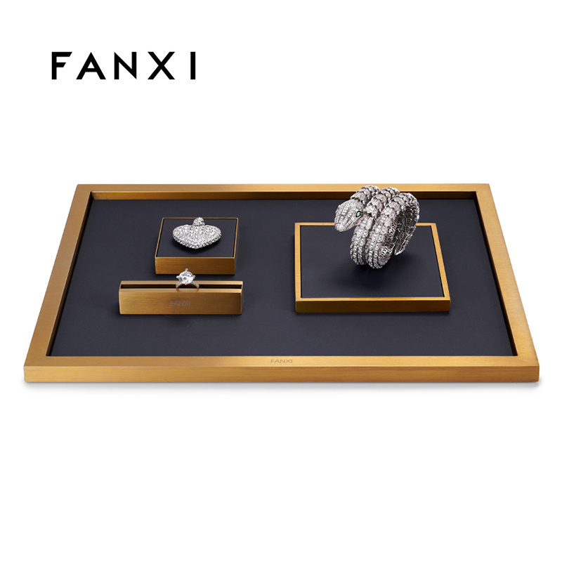 Fanxi custom fashion metal jewellery exhibitors window bangle holder display