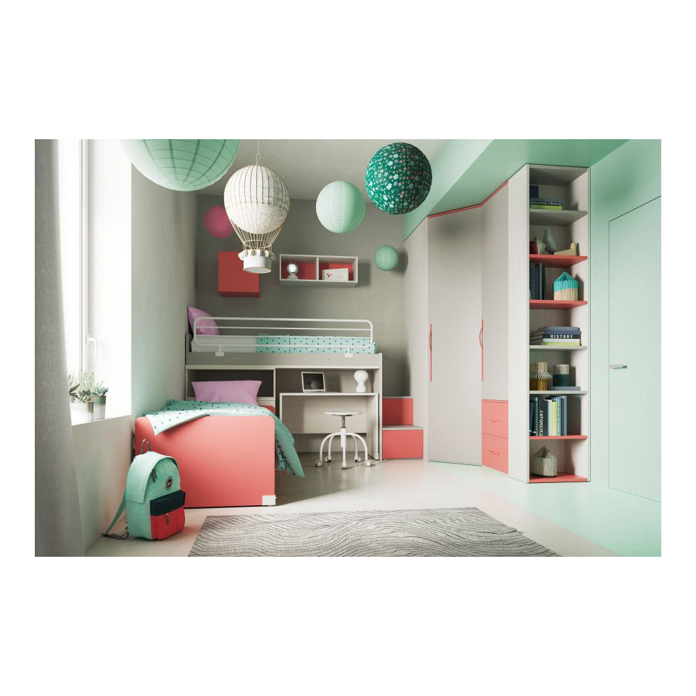 Best seller and high quality kids bedroom set compositions 100% Made in Italy for retail and for export