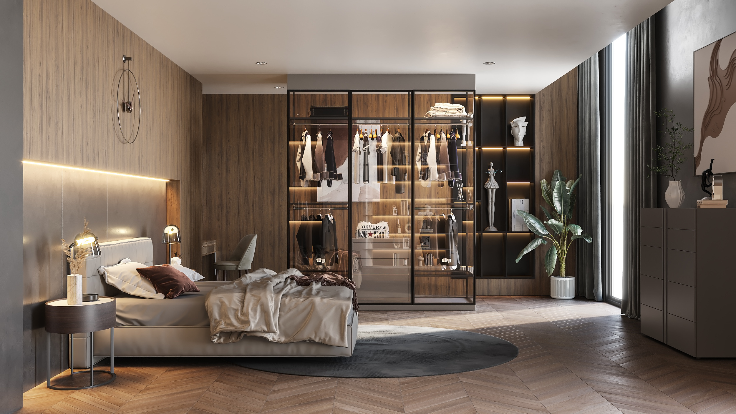 Premium quality selection of elegant and modern bedroom compositions 100% Made in Italy for retail and export