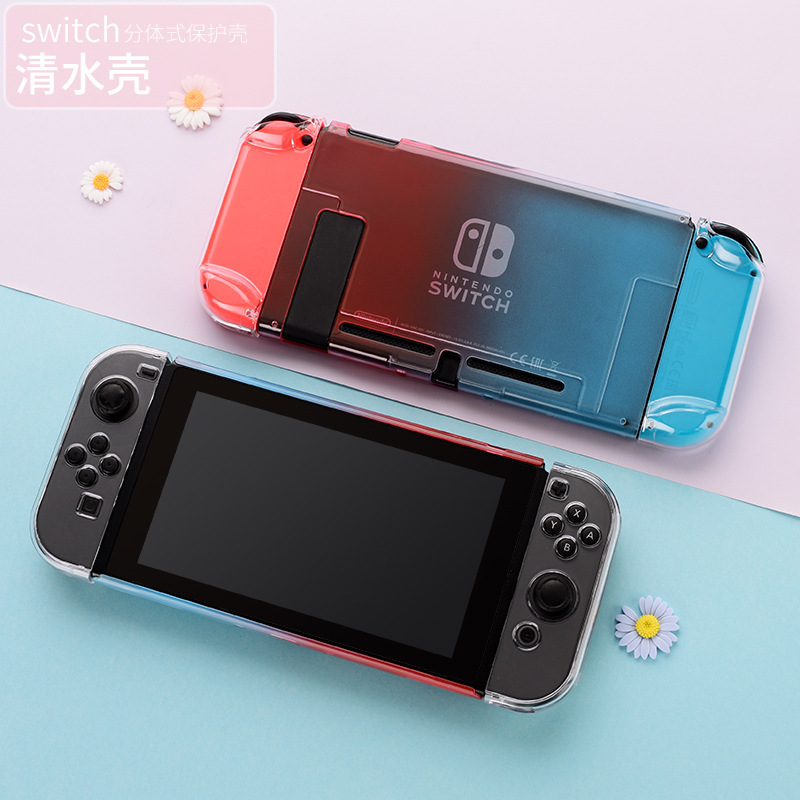 For Nintendo Switch Silicone Case TPU Cover Split Grip Replacement Protective Case Painted Clamshell Set