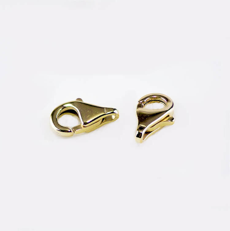 VFOOK jewelry clasp gold plated Brass Pear Shape clasps for jewelry making