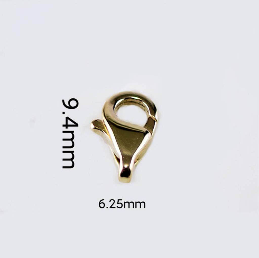 VFOOK jewelry clasp gold plated Brass Pear Shape clasps for jewelry making