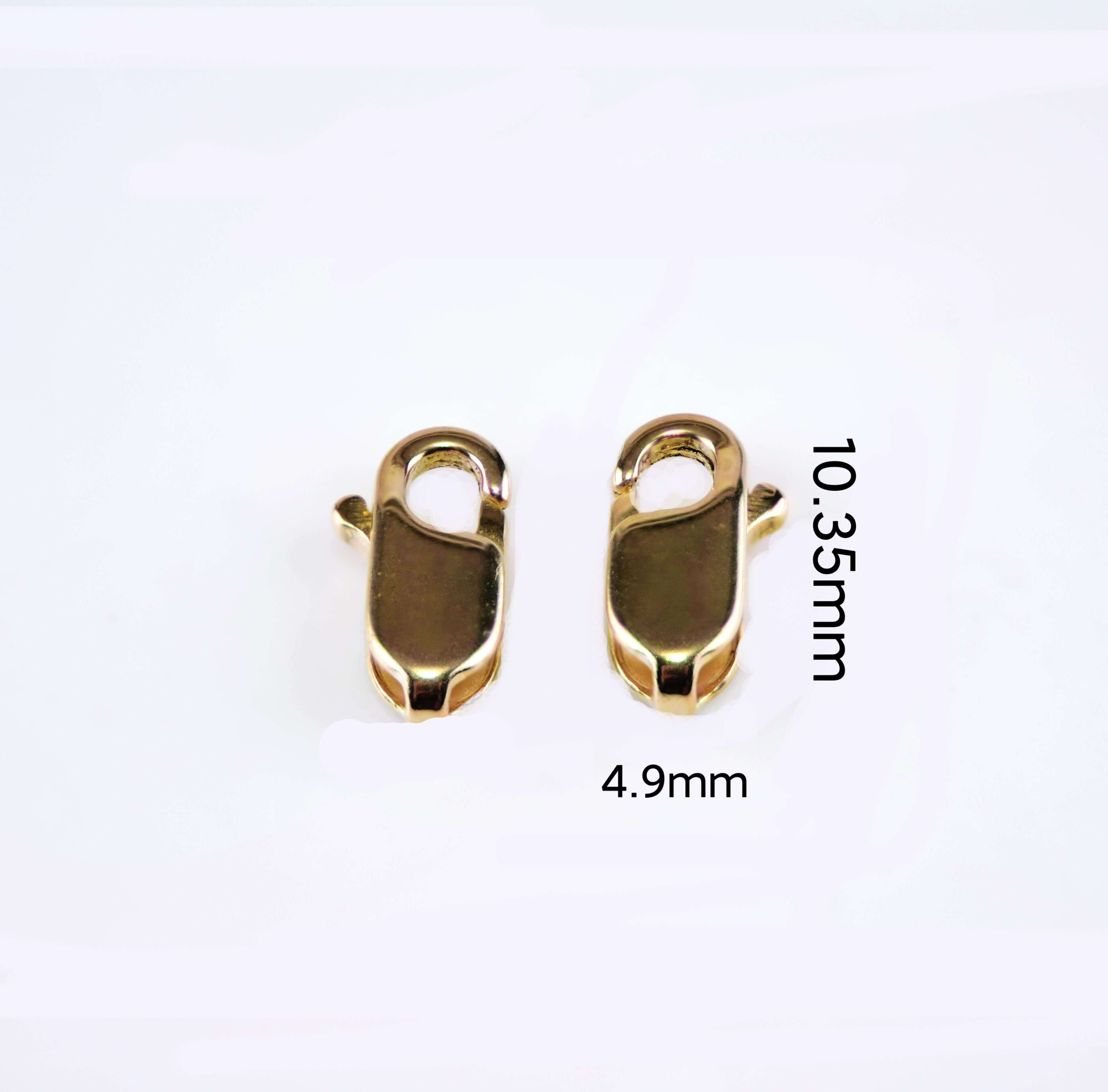 VFOOK jewelry clasp Gold plated copper Lobster clasps for jewelry making Hooks