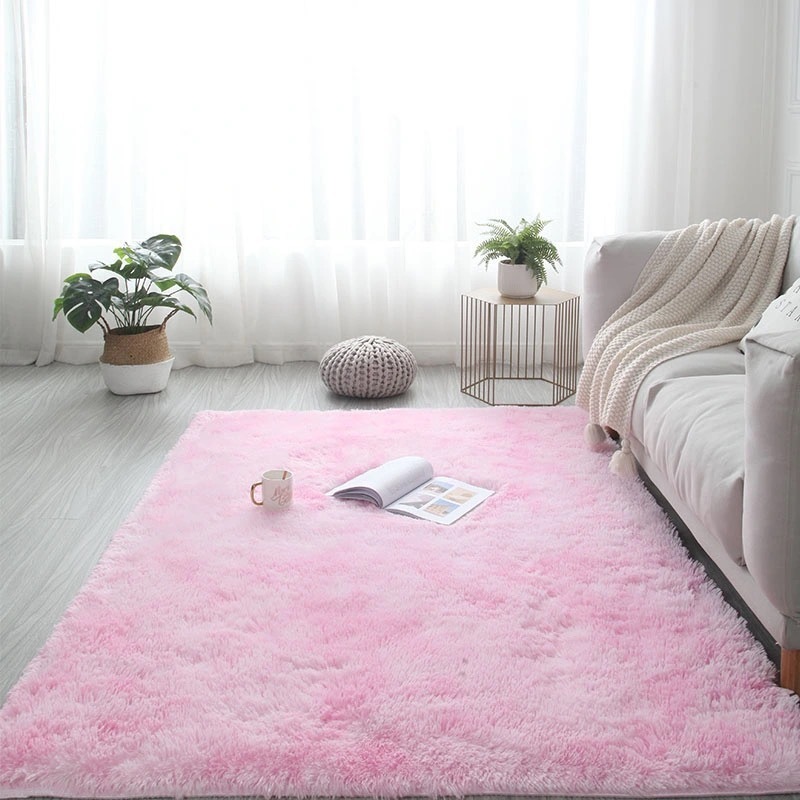 Floor Shaggy Rug Carpet Wholesale China Big Size Soft Plain Home Furniture BOHO Plush Rectangle Bedroom Carpet Machine MADE