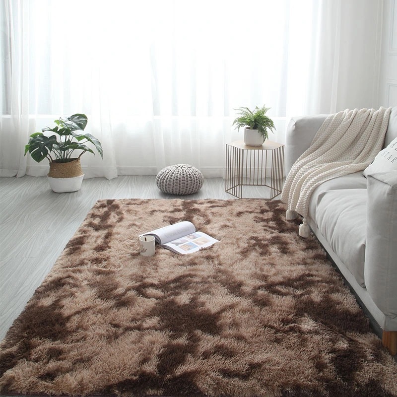 Floor Shaggy Rug Carpet Wholesale China Big Size Soft Plain Home Furniture BOHO Plush Rectangle Bedroom Carpet Machine MADE