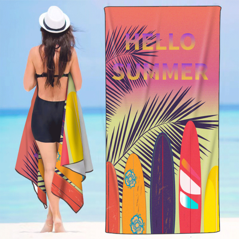 wholesale eco friendly microfiber lounge chair cover beach towel