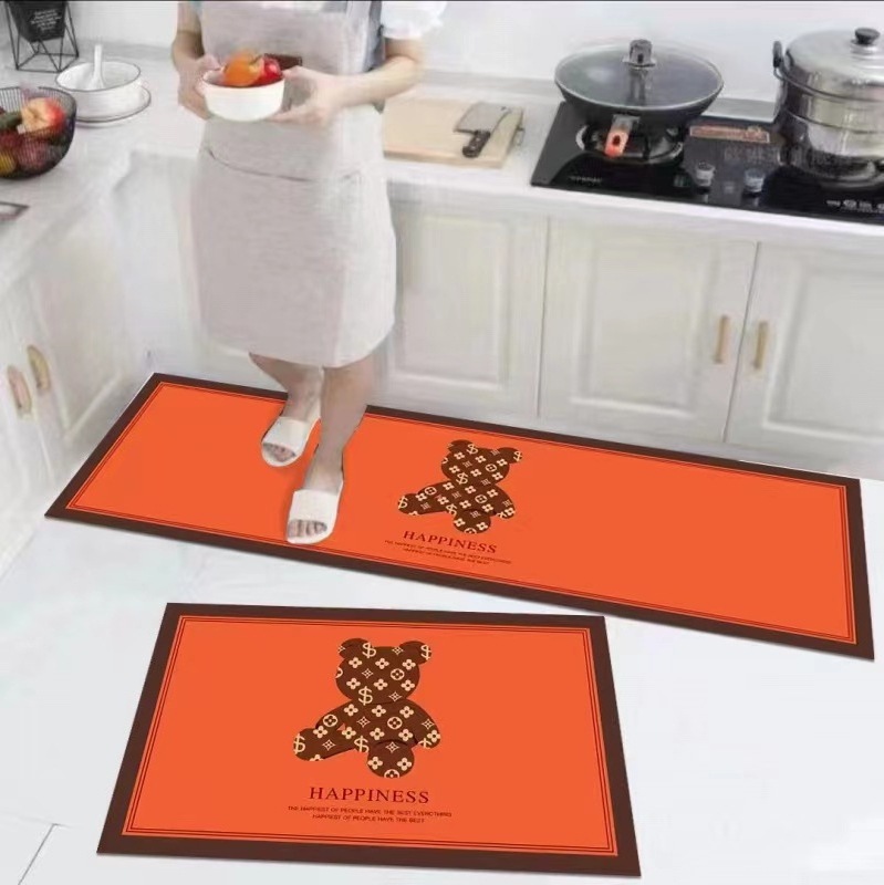 Wholesale Custom Non Slip Chenille U -shaped Toilet Mat Set Soft Memory Foam Bathroom 3 Piece Bath Mat Rug Sets