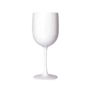 VGEET unbreakable plated blue wine glass goblet, plastic champagne blue wine glasses