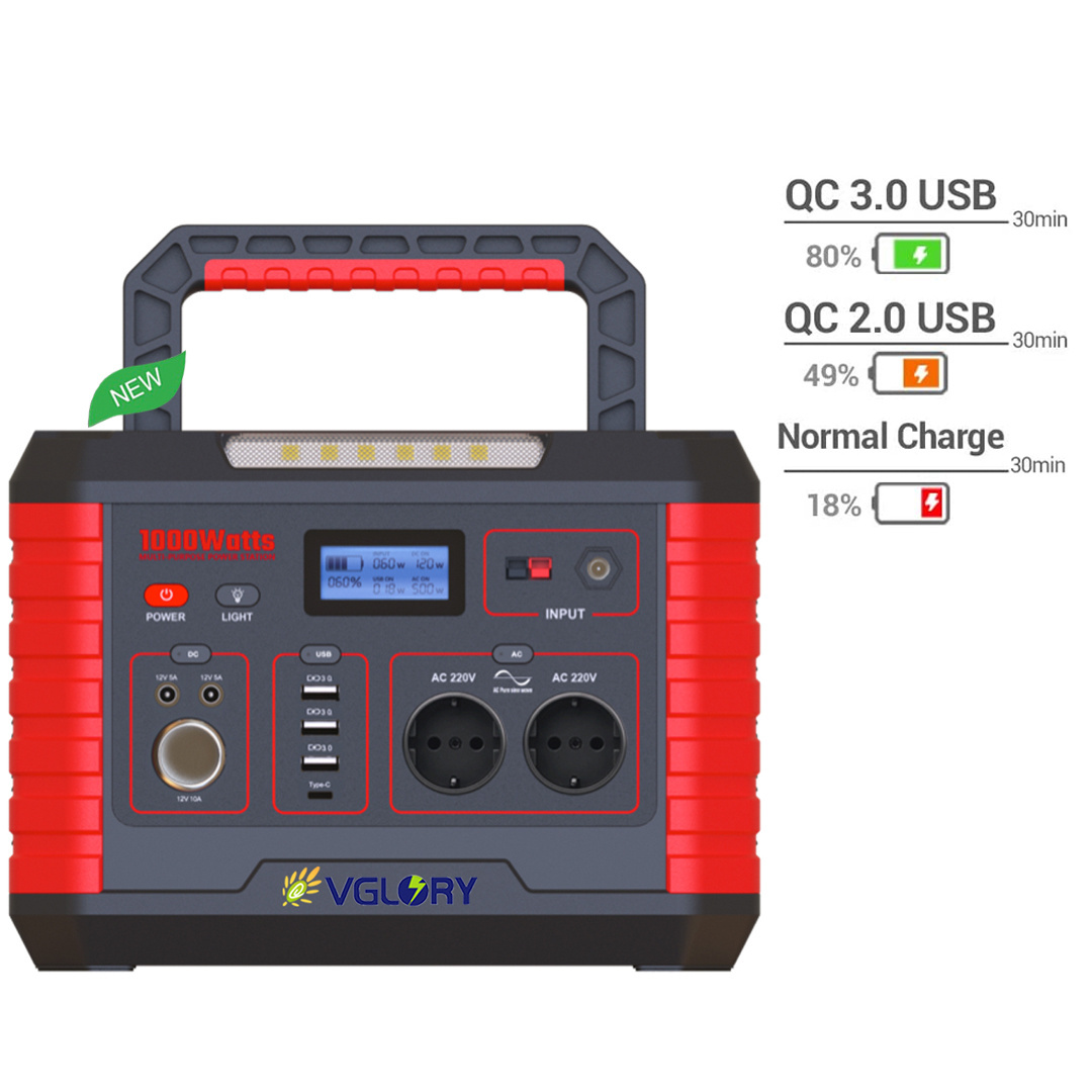 Outdoor sports wholesale all in one solar power supply backup generator 500w charging station portable 500watt 1000w