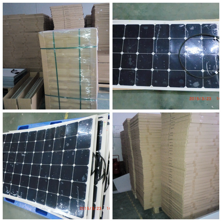 high efficiency custom sunpower 100 watt 100w etfe semi pv flexible solar panel 12v 24v