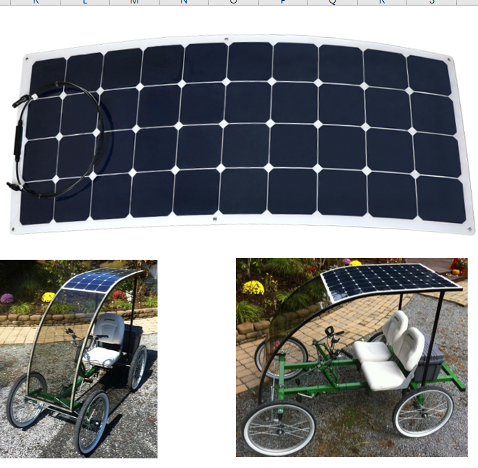 12v 24v 100w 120w 150w 180w 200w Etfe Semi China High Efficiency Marine Pv Sunpower Flexible Solar Panel