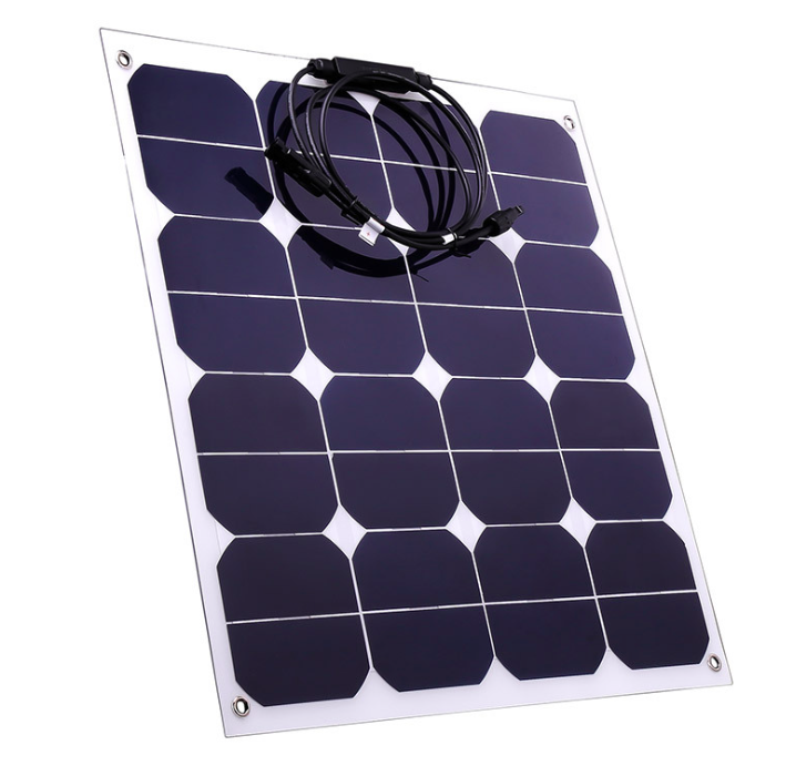 Walkable 50 watt semi flexible solar panel 50w flexi solar panels