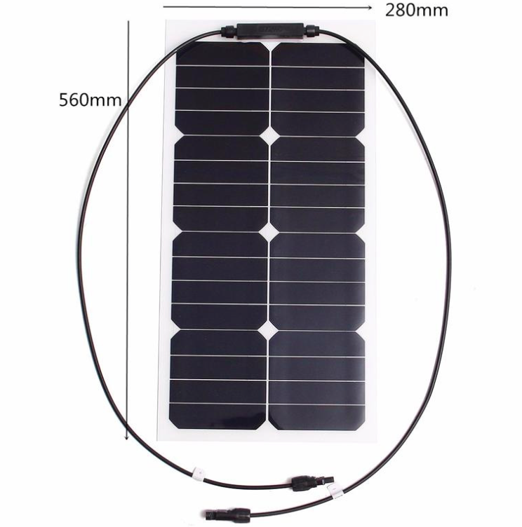 Walkable 50 watt semi flexible solar panel 50w flexi solar panels