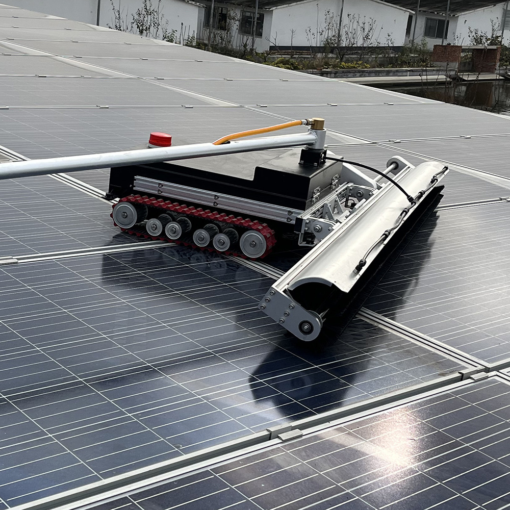 Automatic Photovoltaic PV Cleaning Equipment Machine Remote Control Solar Panel Cleaning Robot