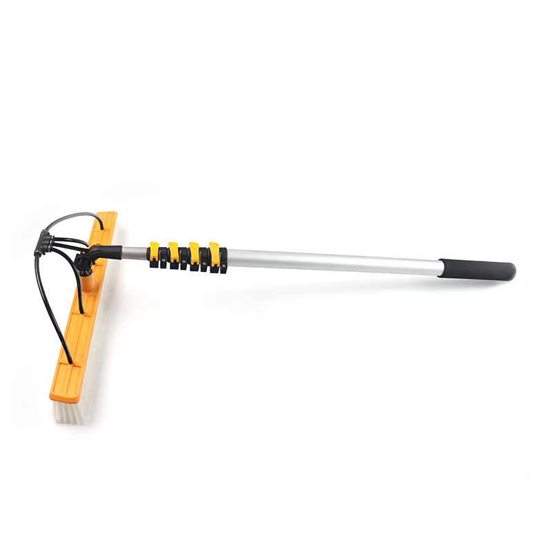 Telescopic Pole Solar Panel Wash Brush Solar Panel Cleaning Brush Machine