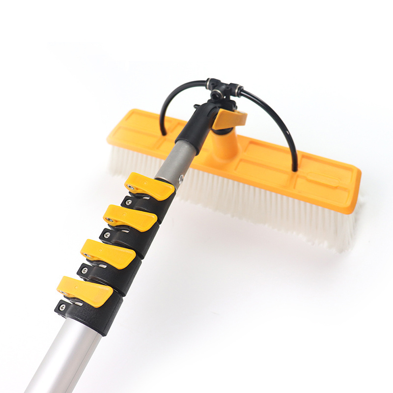 Telescopic Pole Solar Panel Wash Brush Solar Panel Cleaning Brush Machine