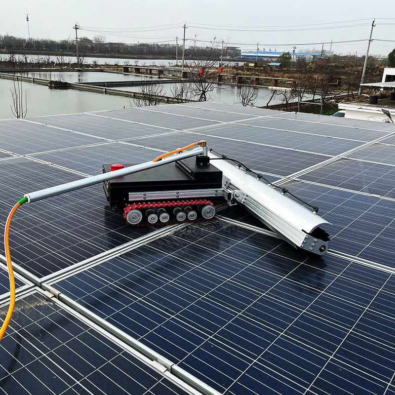 Automatic Photovoltaic PV Cleaning Equipment Machine Remote Control Solar Panel Cleaning Robot