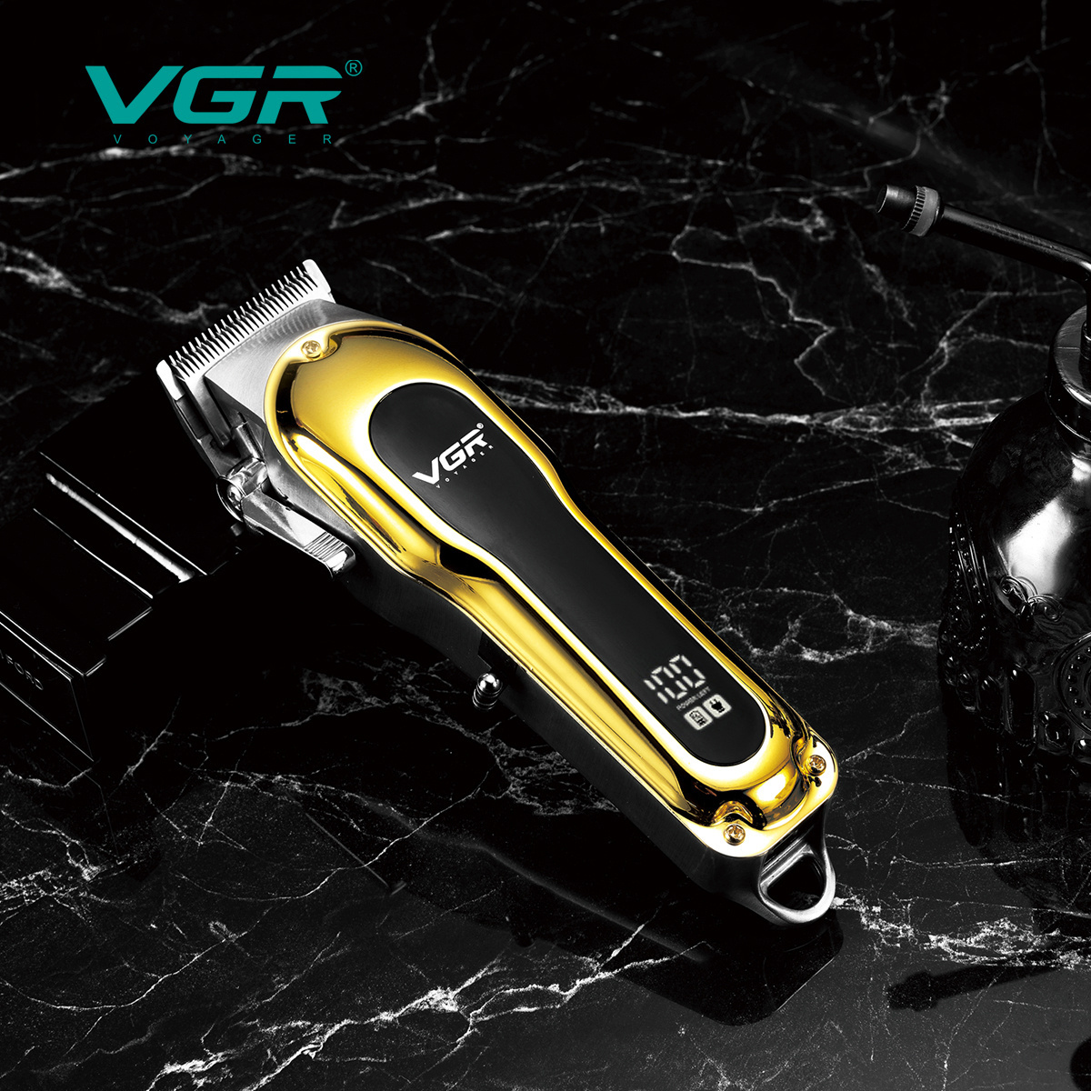 VGR V-680 Golden Hair Trimmer Cordless Cut Machine Wireless Electric Barber Clippers Professional Hair Clipper for Men