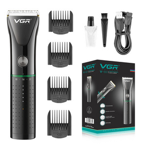 VGR V-661 Adjustable Metal Professional Rechargeable Beard Trimmer Electric Cordless Barber Hair Clipper for Men