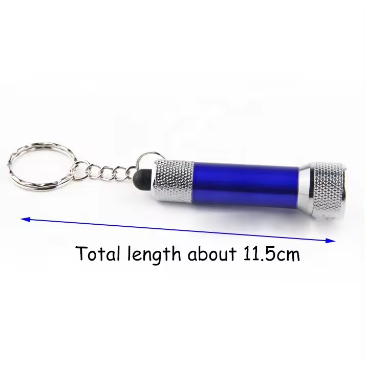 Custom Logo Aluminum 5 LED Mini Cheap Torch Light Key ring Light Small LED Pocket Key chain Gift Flashlight