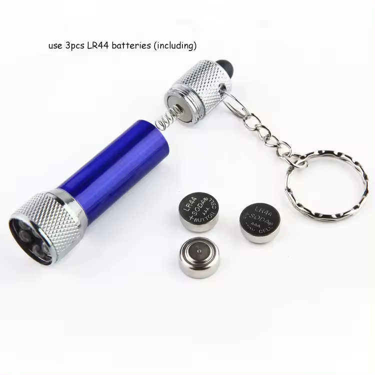 Custom Logo Aluminum 5 LED Mini Cheap Torch Light Key ring Light Small LED Pocket Key chain Gift Flashlight