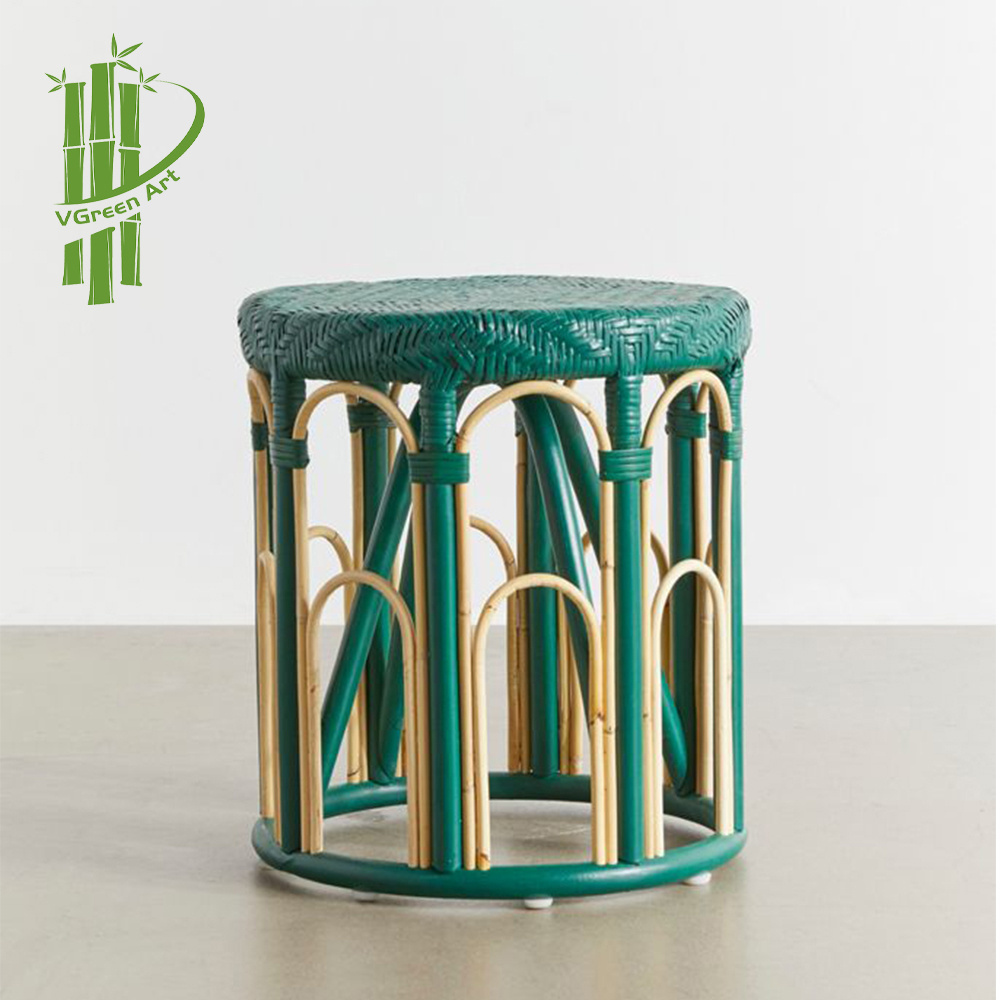 Ecofriendly Rattan Chair For Indoor/Outdoor- Rattan Garden Stool Handicraft From Vietnam For Wholesale