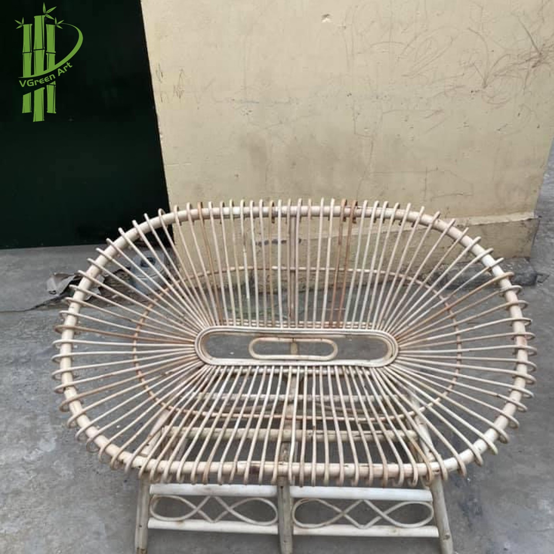 Handmade Rattan Lounge Chair and Table Set For Home/ Hotel Lobby