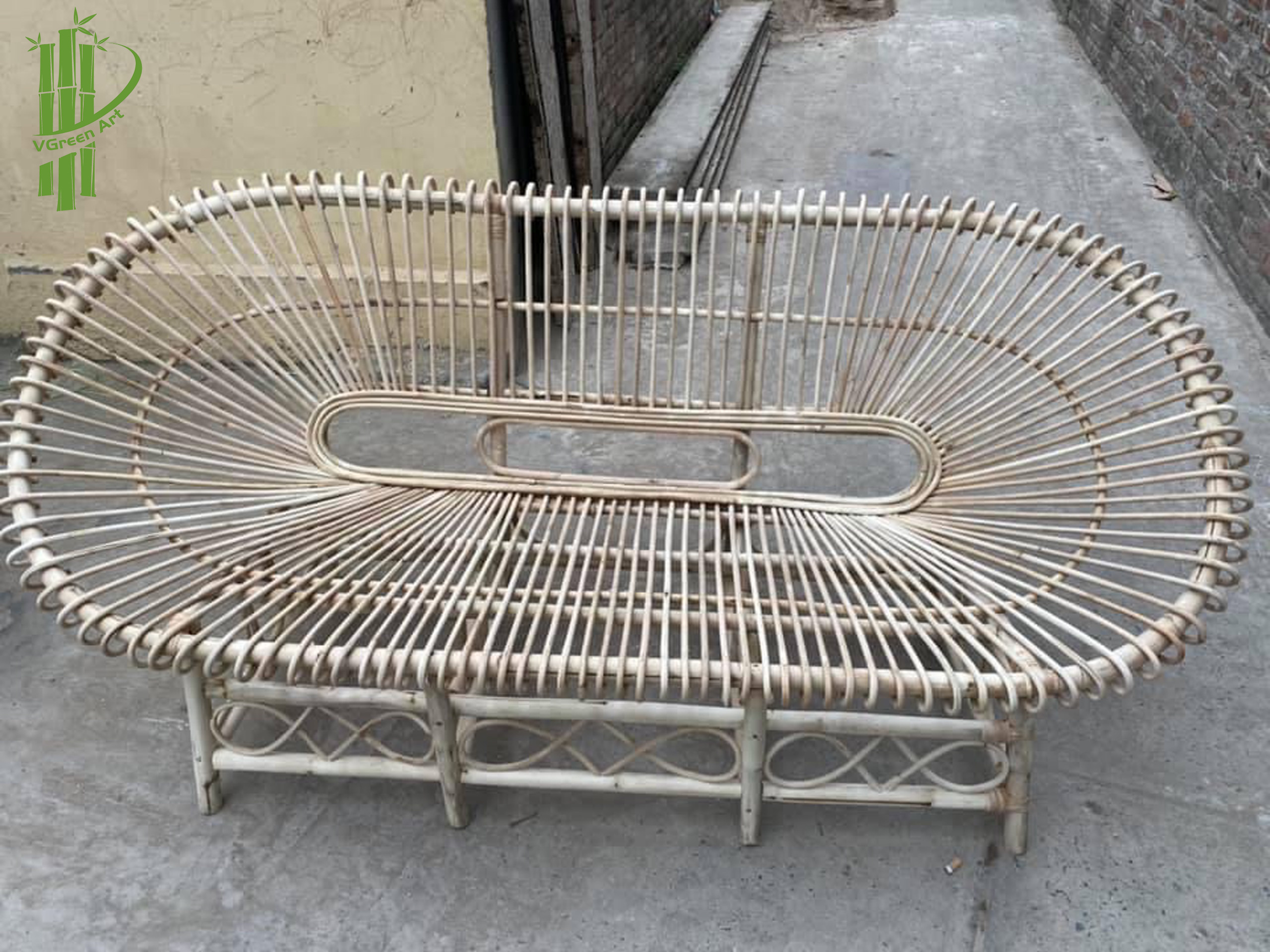 Handmade Rattan Lounge Chair and Table Set For Home/ Hotel Lobby