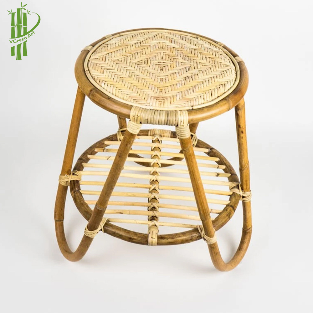 Ecofriendly Rattan Chair For Indoor/Outdoor- Rattan Garden Stool Handicraft From Vietnam For Wholesale