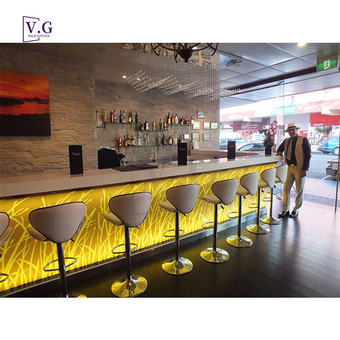 Strip Club Hot Sale Interior Decoration Design With Modern Customized Night Club Lounge Bar Counter